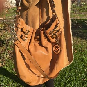 Micheal Kors Leather Hobo Bag